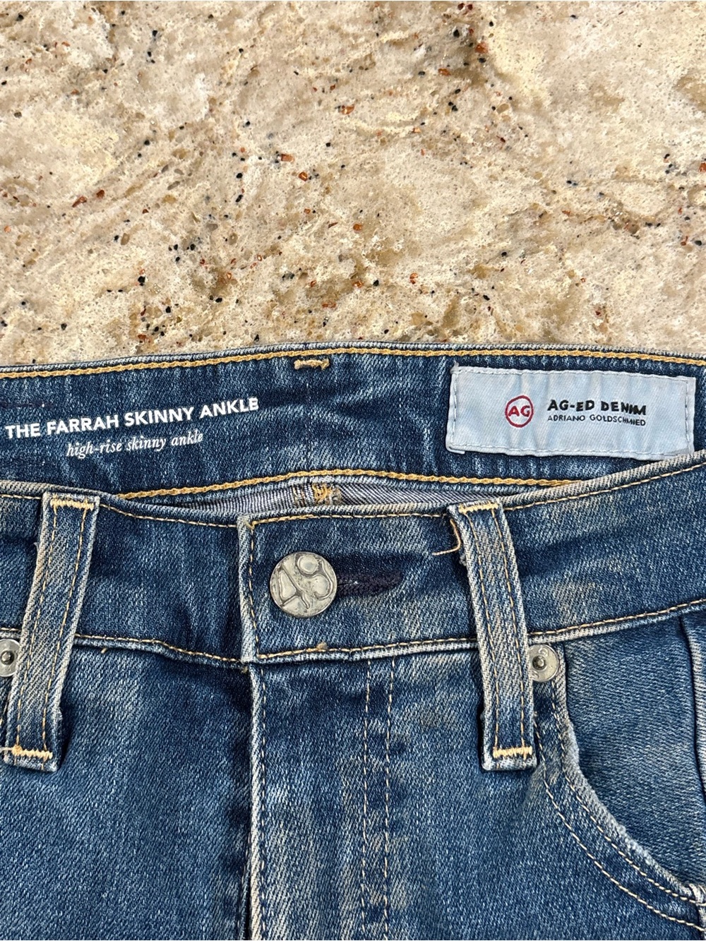 Ag Adriano Goldschmied Farrah Skinny Ankle Jeans - Denim Blue